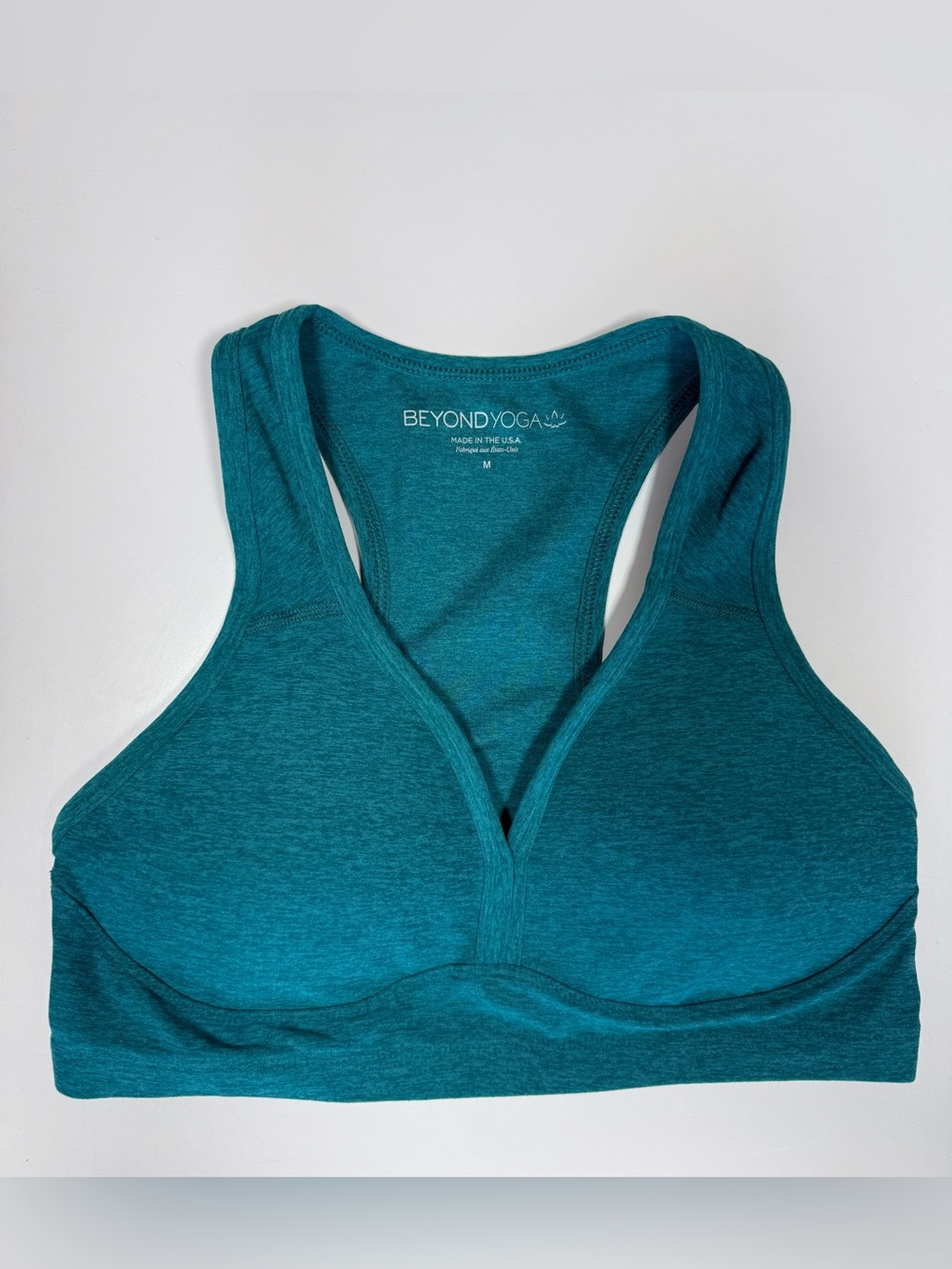Beyond Yoga Spacedye Set: Lift Your Spirits Bra & High Waisted Leggings Teal - Picture 4 of 8